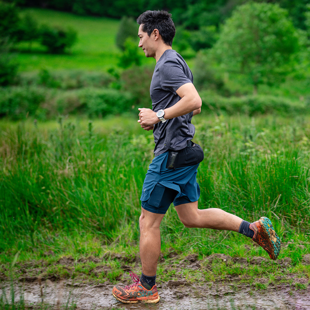 Flyte Mens Tern 2-In-1 Trail Shorts (Petrol)