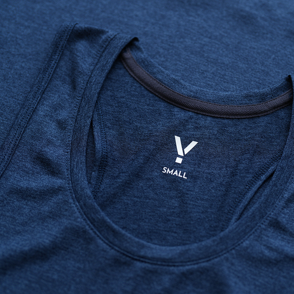 Womens Stellar Tech Singlet (Navy)