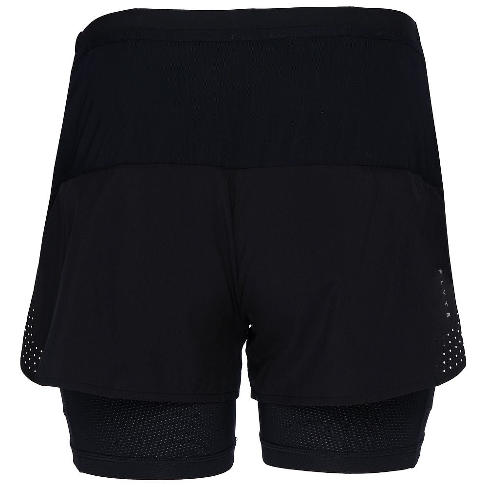 Womens Tern 2-in-1 Trail Shorts (Black)