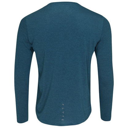 Mens Astral Long Sleeve Tech T-Shirt (Petrol) | Flyte
